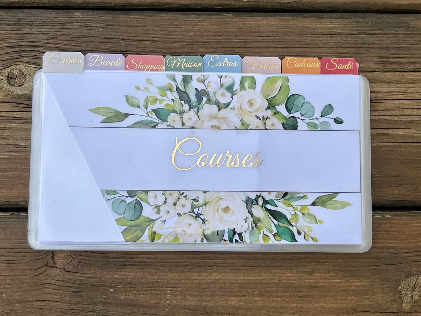 Enveloppes budget pour portefeuille à onglet personnalisées Plastifiées