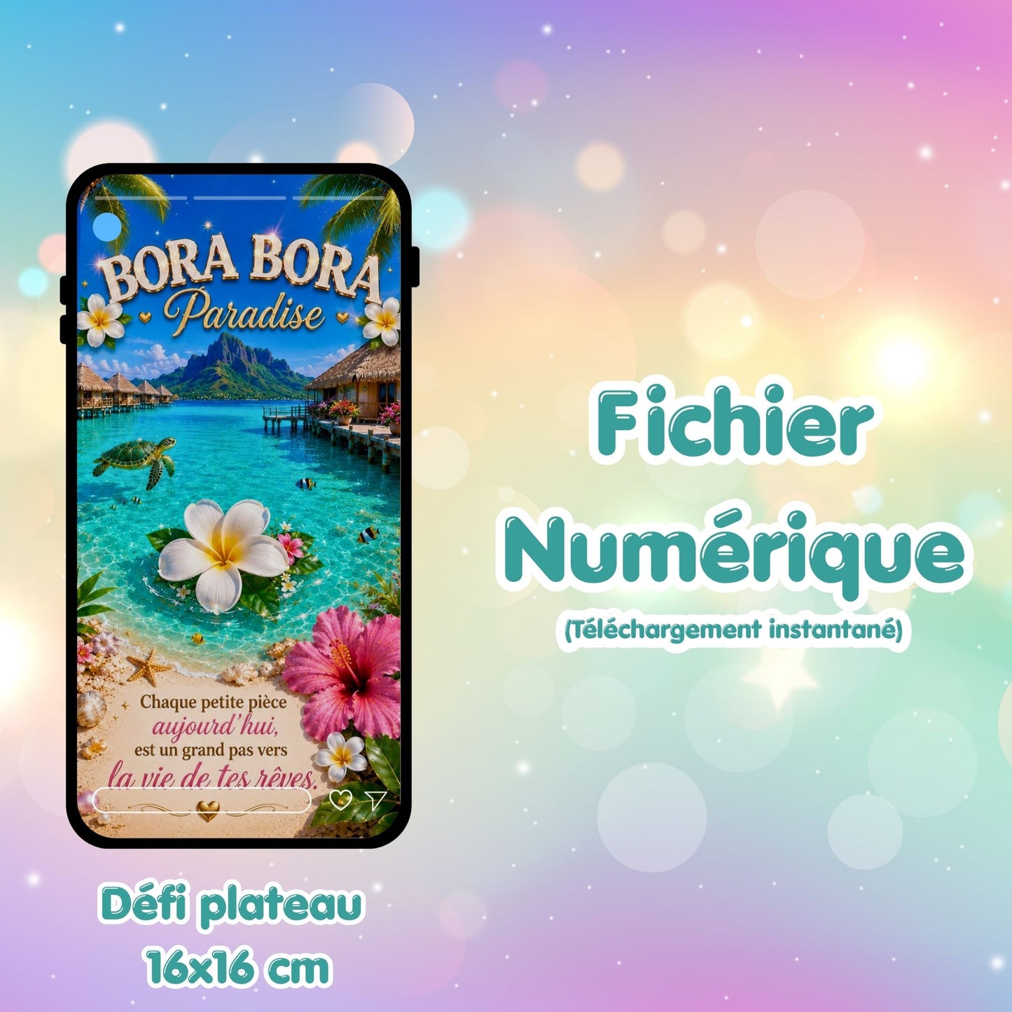 Défi plateau Bora Bora Paradise