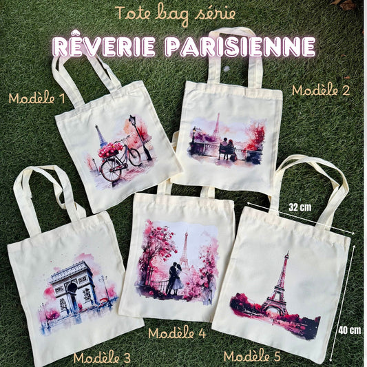 Tote bag série Réverie Parisienne