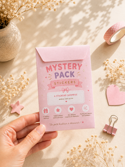 Mystery Pack Stickers - 6 stickers surprise en vinyle