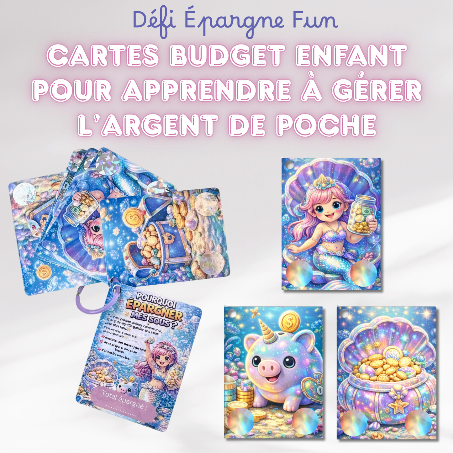 Défi Épargne Fun – Cartes Budget Enfant pour Apprendre à Gérer l’Argent de Poche