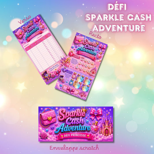Défi Sparkle Cash Adventure - Défi pour épargner en s'amusant mini jeux et pastilles a gratter
