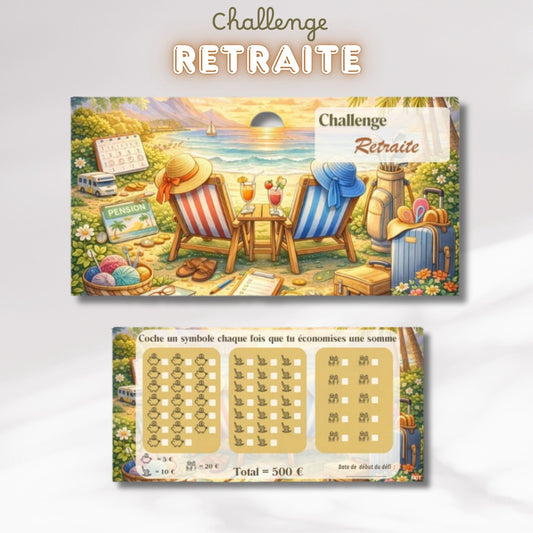 Challenge Retraite - Tracker et page titre ou enveloppe a scratch