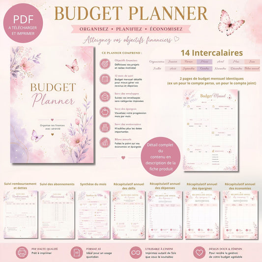PDF à télécharger - Budget planner annuel complet