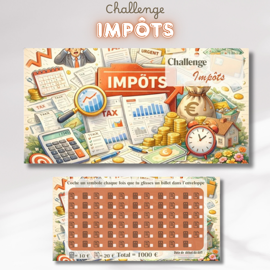 Challenge Impôts - Tracker et page titre ou enveloppe a scratch