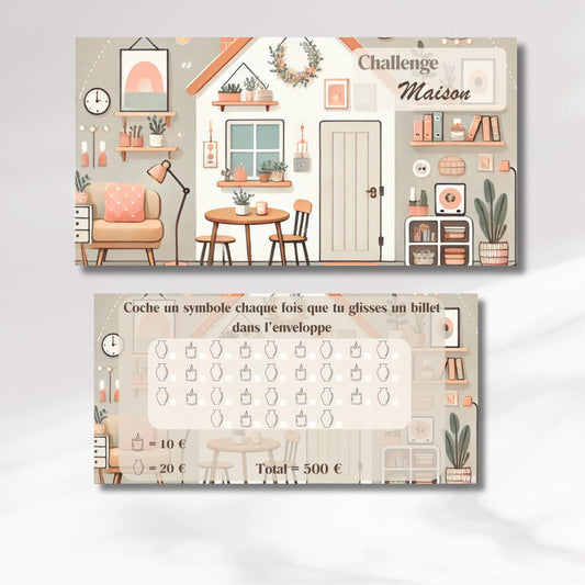 Challenge Maison - Tracker et page titre ou enveloppe a scratch