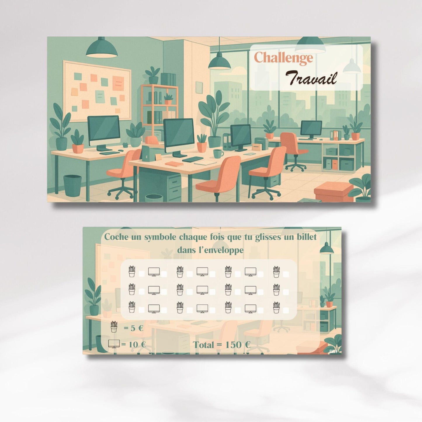 Challenge Travail - Tracker et page titre ou enveloppe a scratch