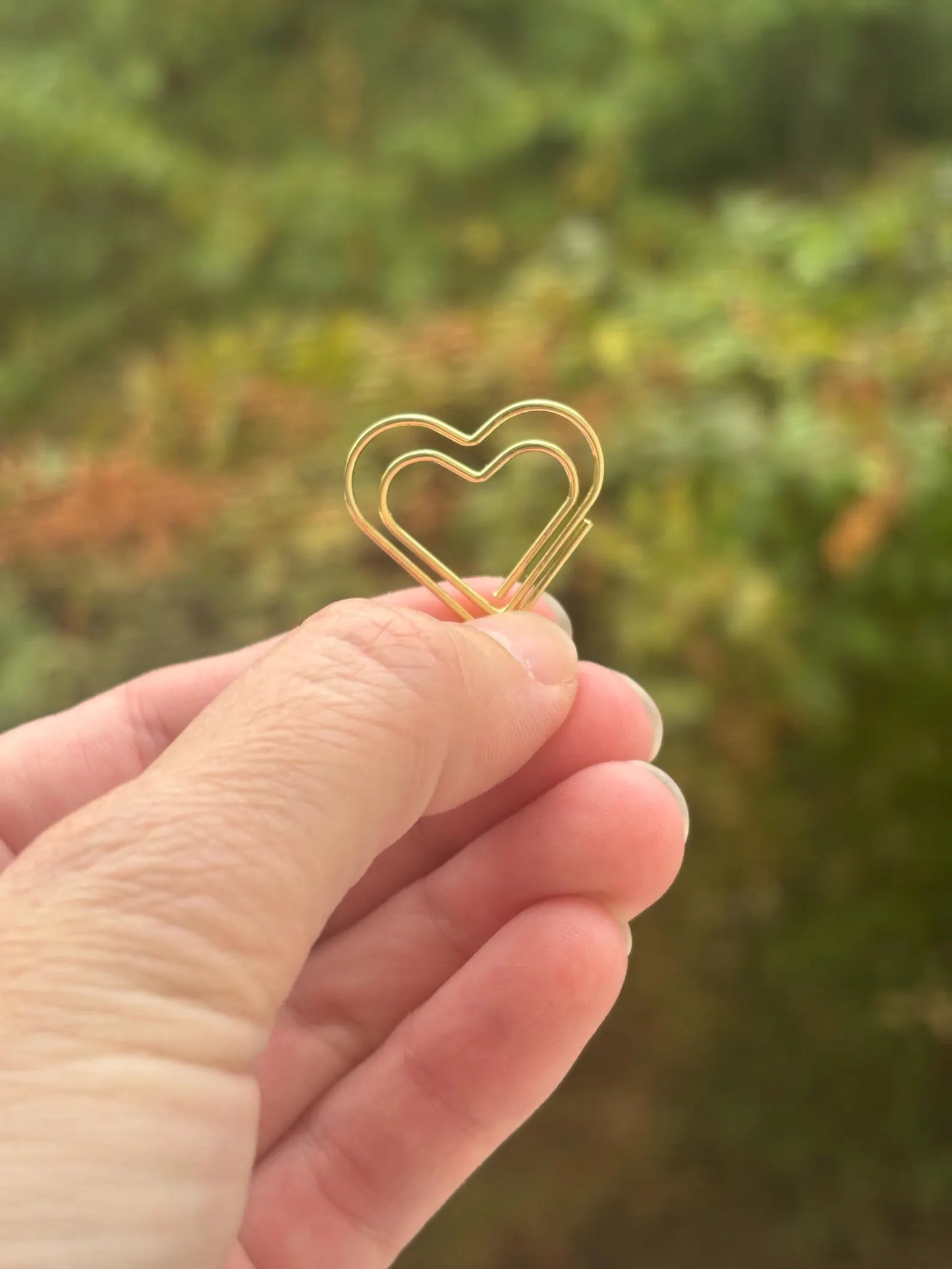 trombone cœur en métal accessoire papeterie